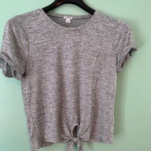 J Crew tie front shirt